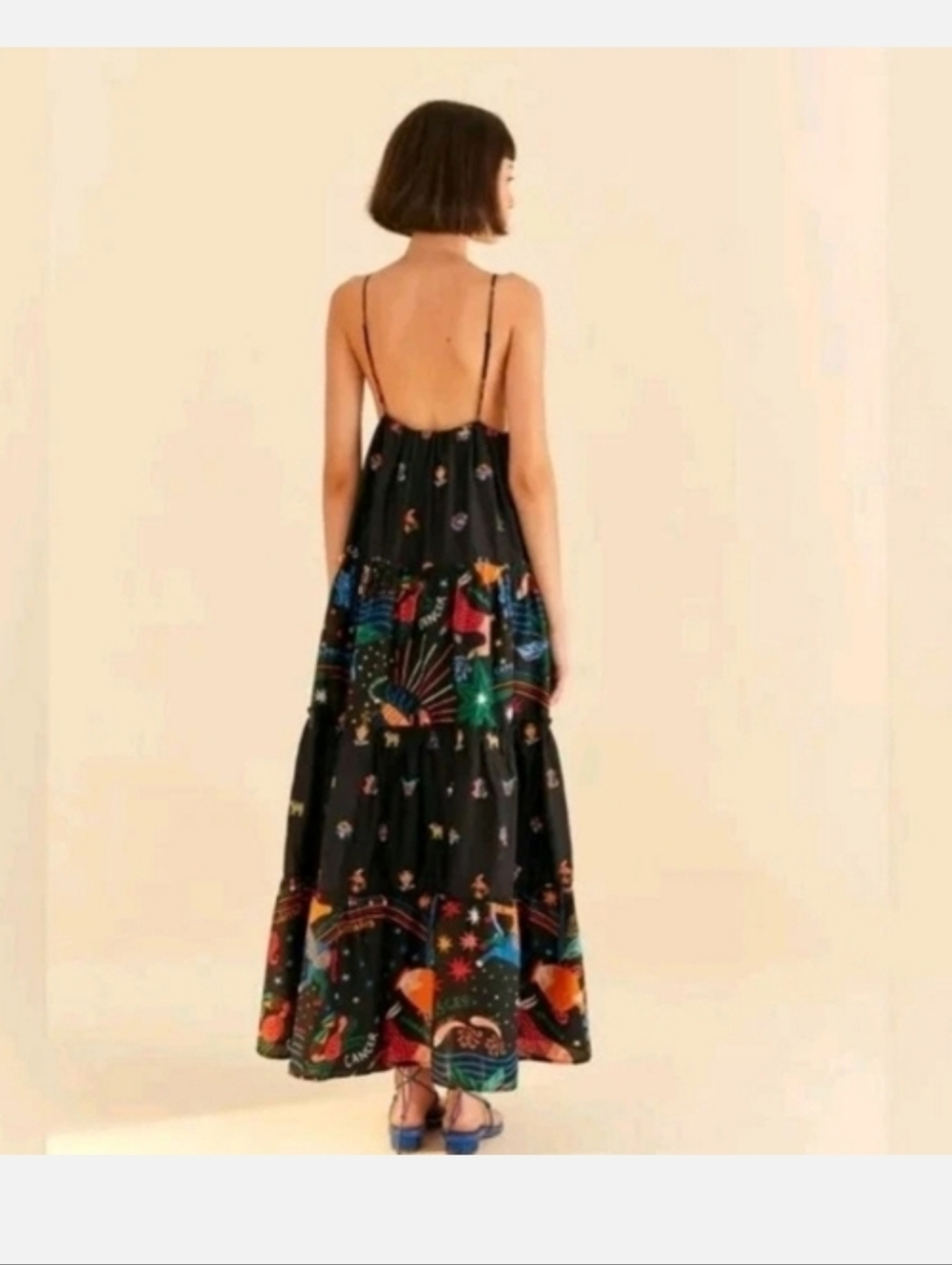 Farm Rio Zodiac Embroidered Maxidress - Picture 5 of 9
